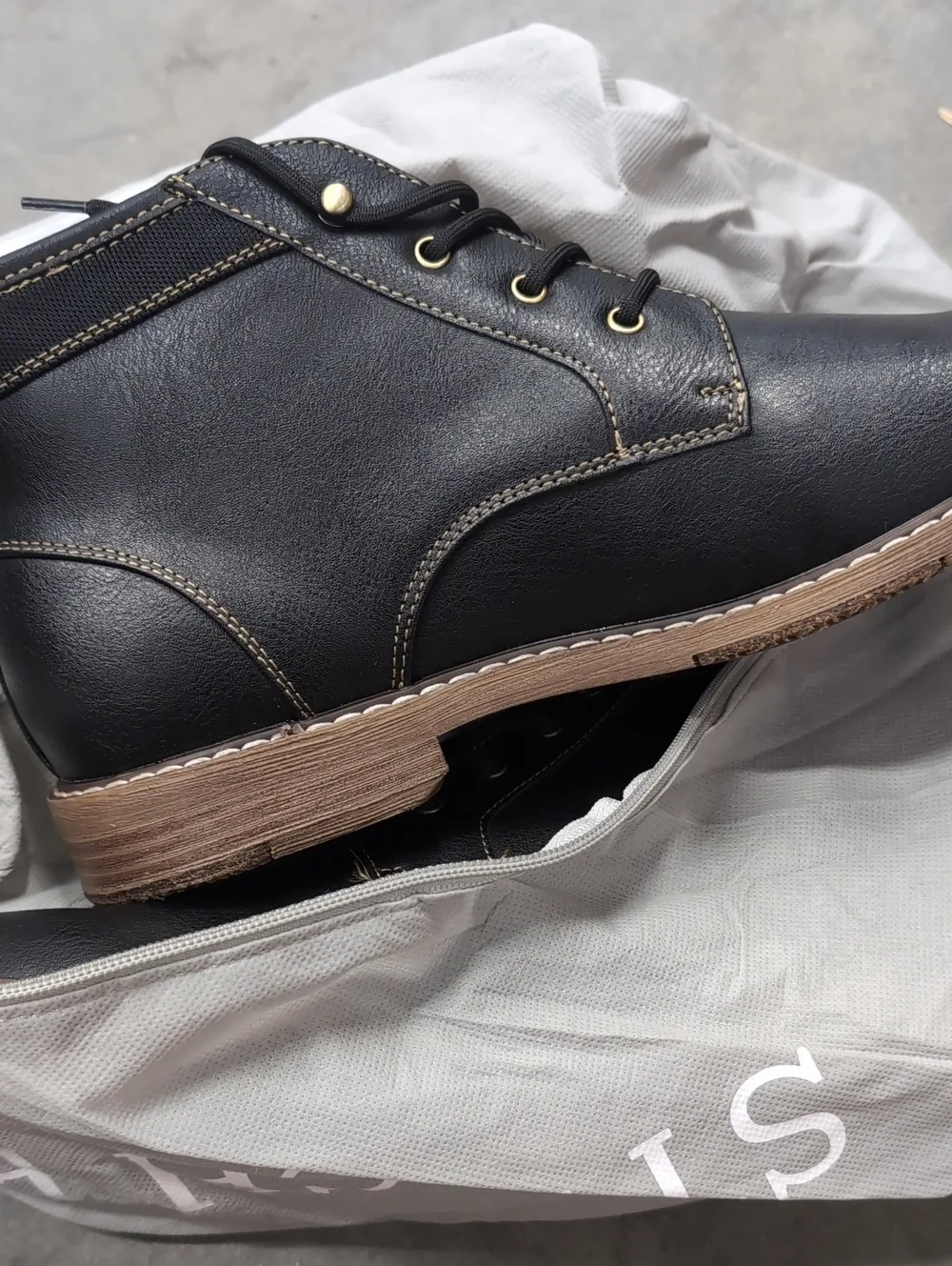 Hawker Rye Frausen Lace-Up Contrast Stitch Chukka Boot- 10.5
